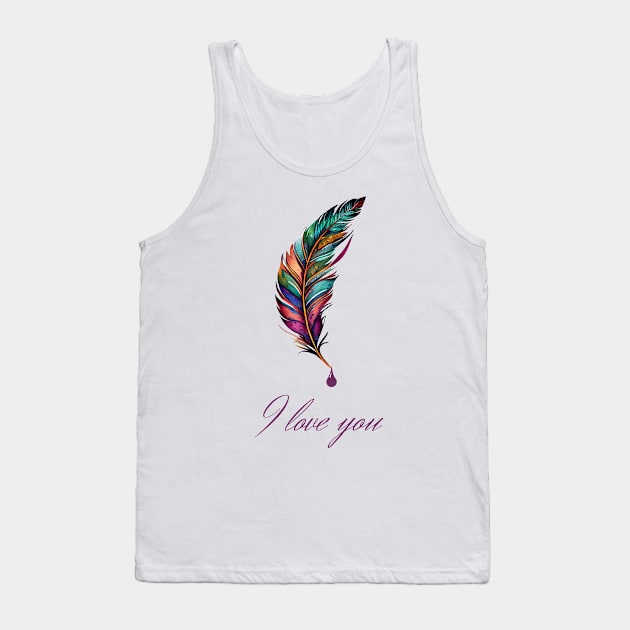 I Love You Tank Top by MikeNotis